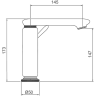 Смеситель для раковины GAPPO G09-63 G1009-63 черный